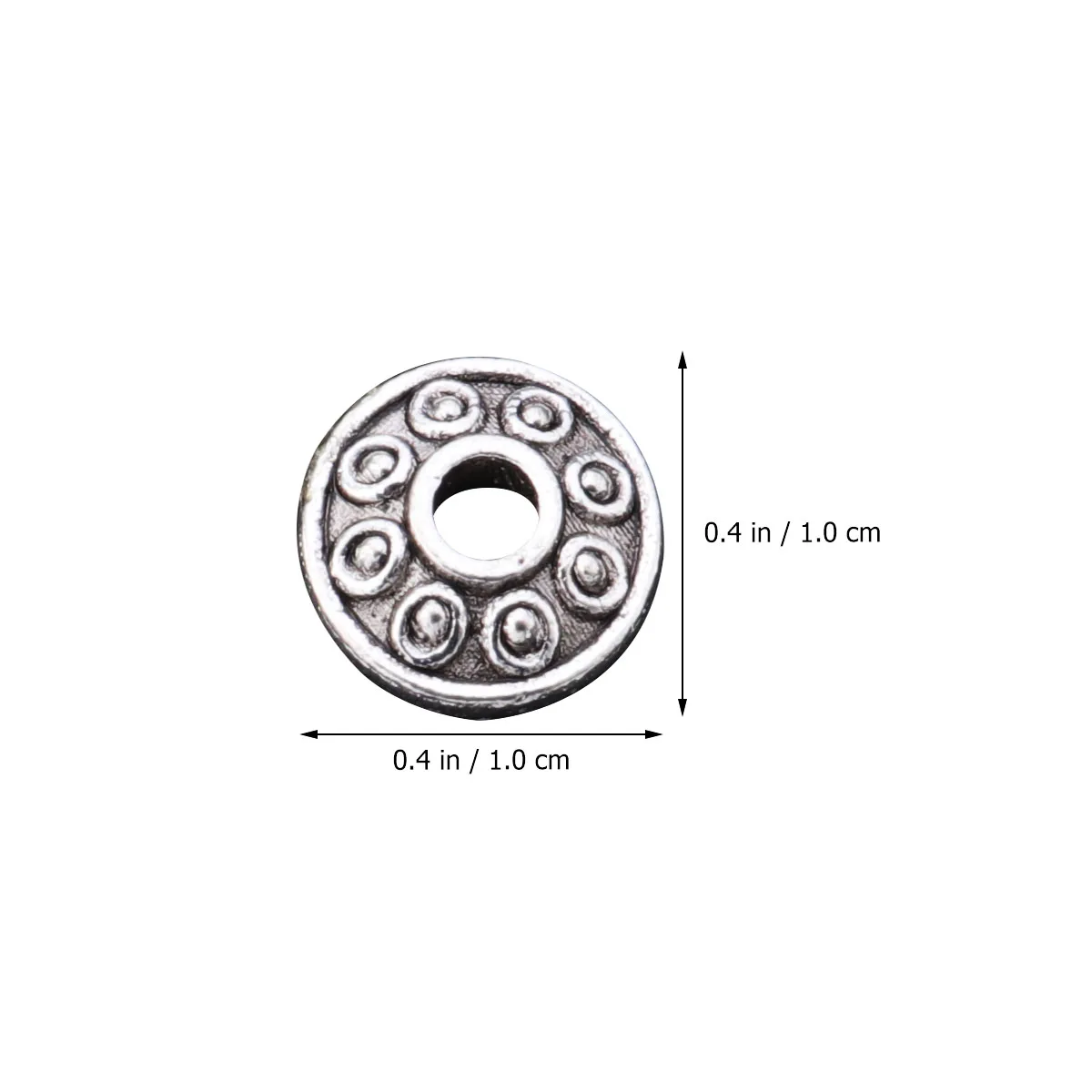 

300pcs Alloy Spacer Beads Mixed Pendants Silver Tibetan Flower DIY Jewelry Making Art Craft Retro Necklace Accessories