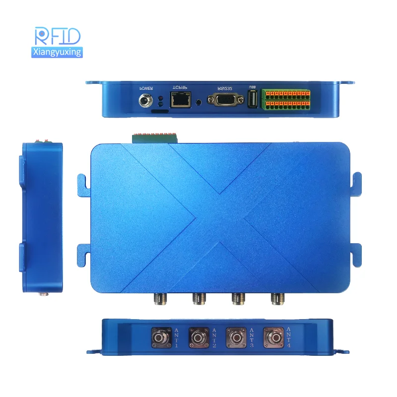 RS232/RS485 TCP IP WIFI التحكم في الوصول قارئ RFID الثابت 4 منافذ هوائي تردد 860-960 ميجا هرتز لقارئات بطاقات التحكم في الوصول #6
