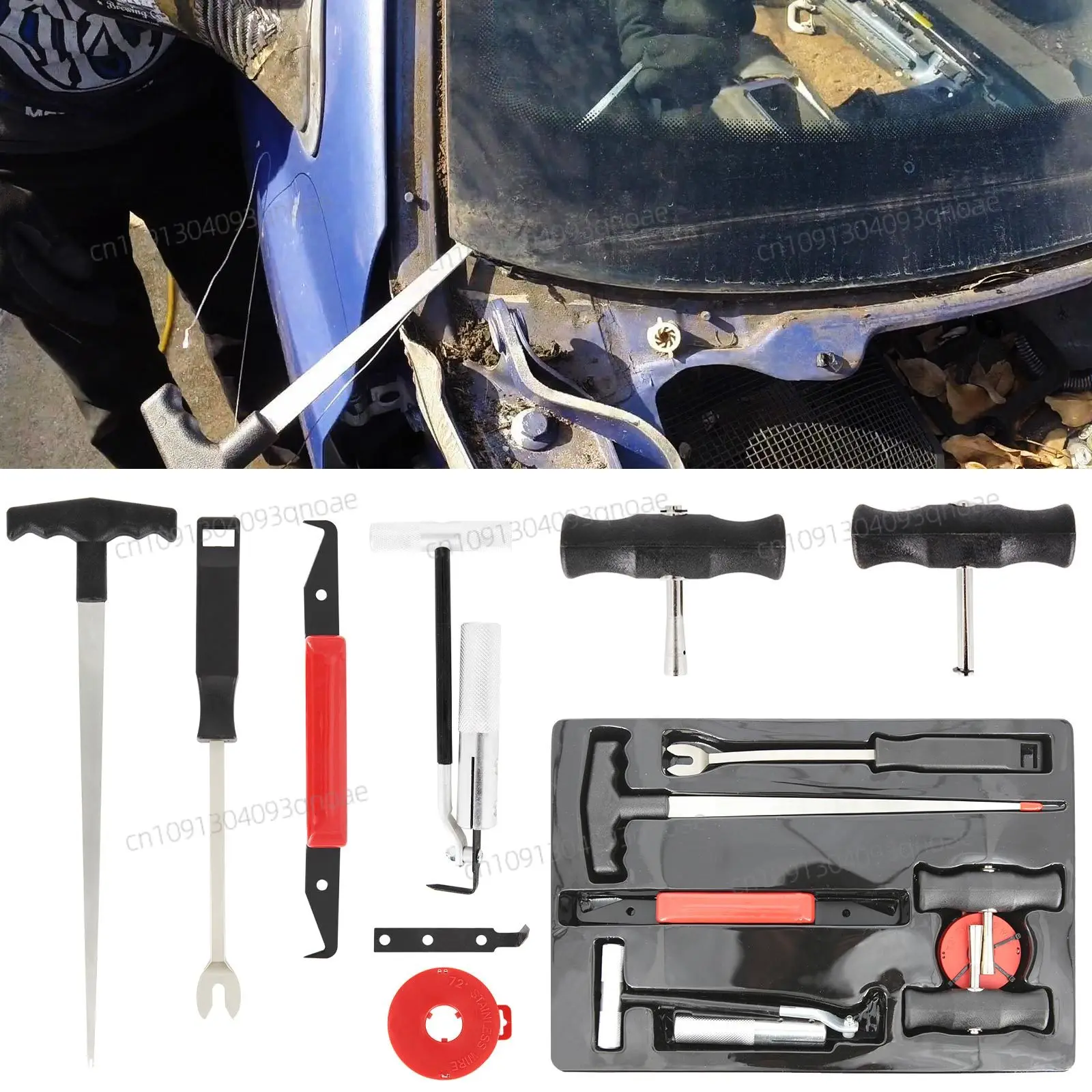 

7pcs Professional Car Windshield Remover Cut Tool Kit Auto Car Window Glass Removal Car Repair Tools For Nissan Toyota