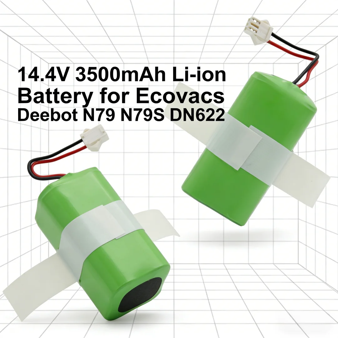 

For Universal Robot Vacuum Battery 14.4V 6800mAh for Conga Tesvor Ecovacs Eufy Models 990 1090 X500 N79S DN622 RoboVac 11