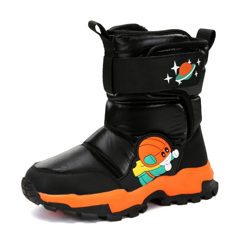 Stivali alti invernali per bambini Nuovo arrivo Stivali da neve per ragazze per bambini Scarpe da arrampicata impermeabili per 5 a 9 anni Taglia 28-38 #   2012