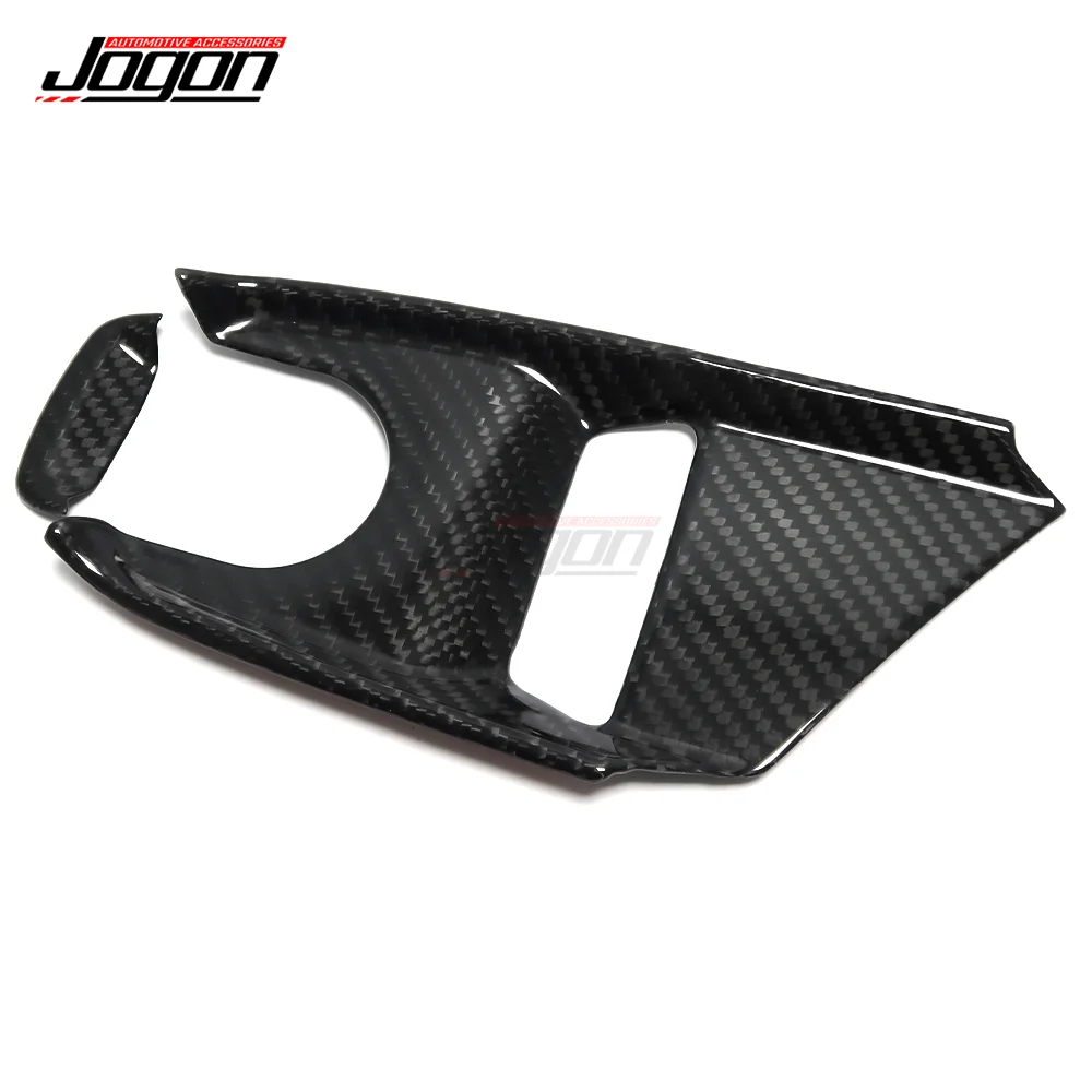 Real Carbon Fiber Selector Console Base Cover Trim For C8 Corvette 1LT 2LT 3LT 2020 2021 2022 2023 Interior Accessories