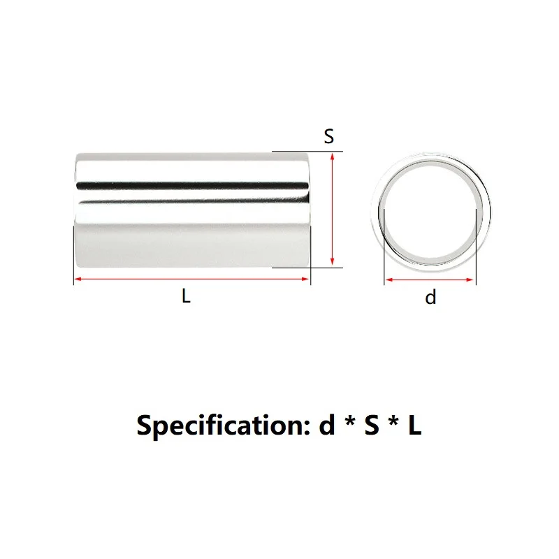 M3 - M10 Nickel Plated / Natural Color Carbon Steel Unthreaded Standoff Spacer Bushing Washer Round Hollow Gasket Sleeve