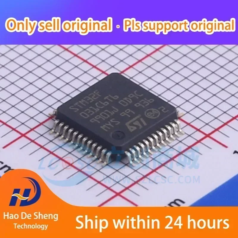 

10PCS/LOT STM32F031C6T6TR LQFP-48 New Original In Stock