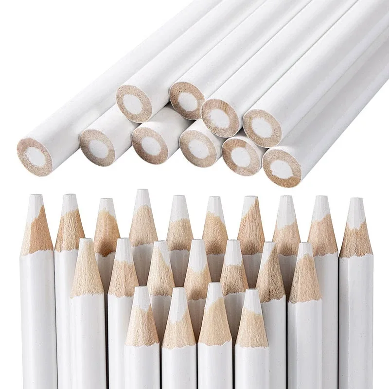 10pcs Rhinestone Picker Dotting Pencil White Wax Wood Pen Picker Rhinestones Gems Picking Dotting Tool Manicure Supplies