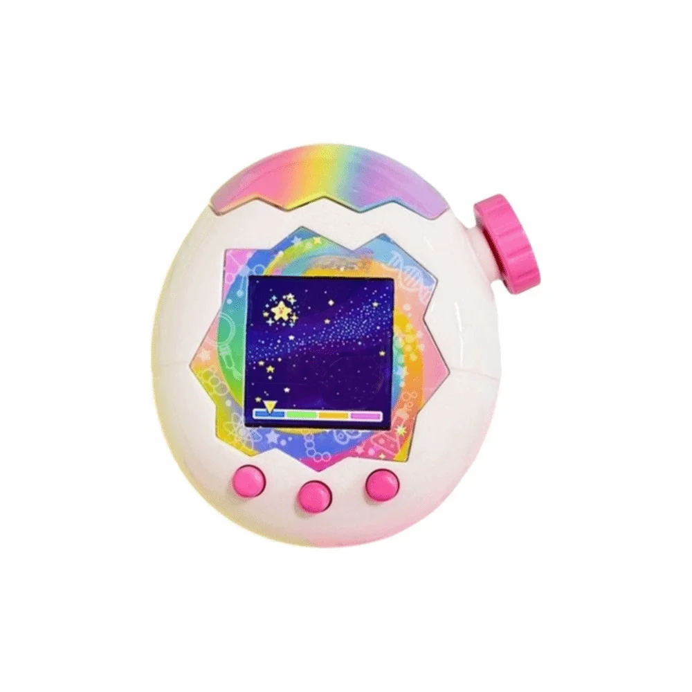 Rainbow Colors Shell Replacement Premium Hard Shell Glitter Replacement Case Parts Shell Modification for Tamagotchi Paradise