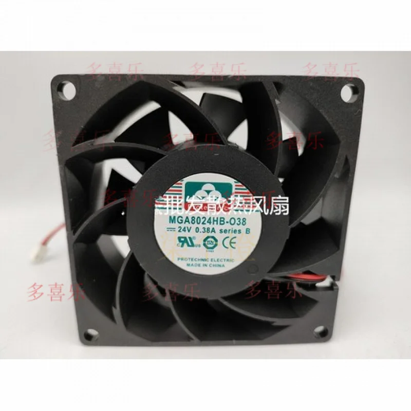 

ZMZM 1 шт. для вентилятора PROTECHNIC MGA8024HB-O38 DC24V 0,38A 8038 8 см 2-проводной охлаждающий вентилятор