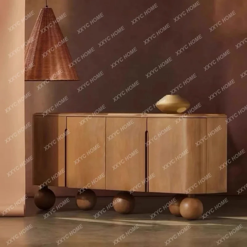 

HWabi Sand Wind Italian Minimalist Postmodern TV Cabinet Entrance Decorative Cabinet