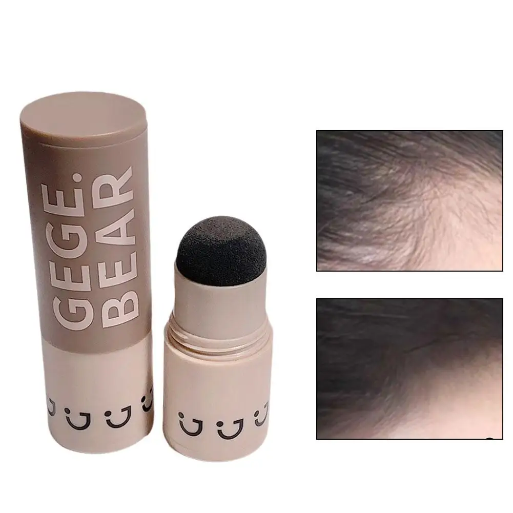 Stylin-Polvo de sombra de línea de cabello de 1 piezas, polvo de sombra de pelo impermeable, polvo rápido para cejas, marrón, cobertura de borde negro, M8J7