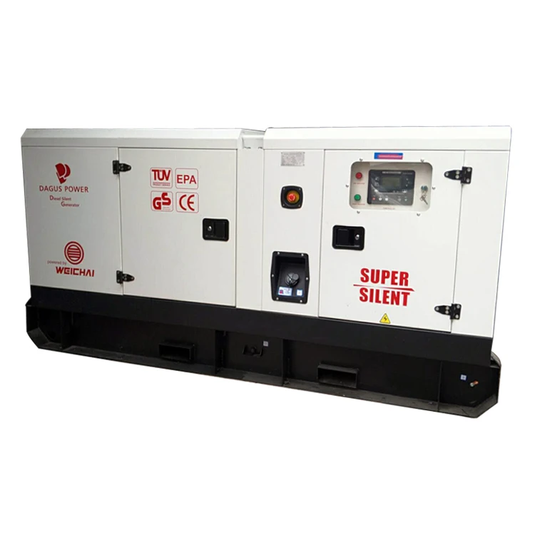 Smart Weichai Generator 125KVA 100KW Portable Low-Noise Export Standards Mute