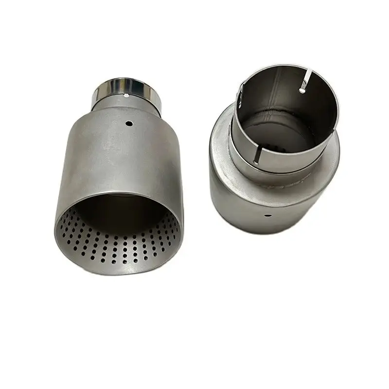 1 Pcs Matte Stainless Steel Car Exhaust Tip System Pipe Universal Exhaust Tip For VW GTI MK7 Golf7 Nozzle 60MM 63mm Muffler Tip