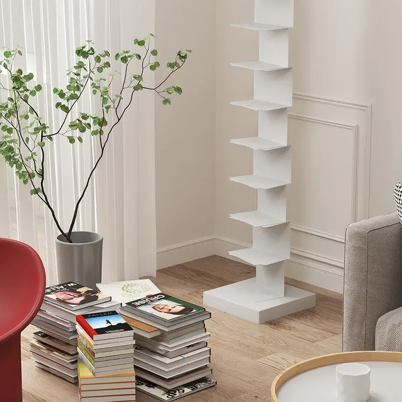 Rack de canto de piso vertical invisível