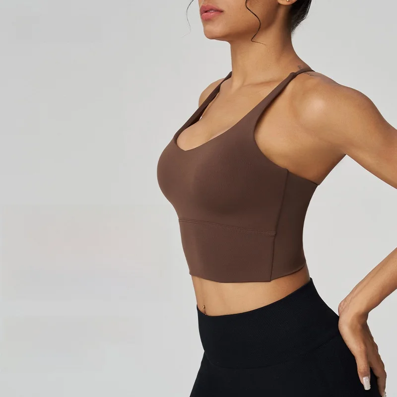 

Женский спортивный бюстгальтер Joomon, сексуальный дизайн спины, противоударный жилет для фитнеса с фиксированной чашкой для груди, топ для йоги