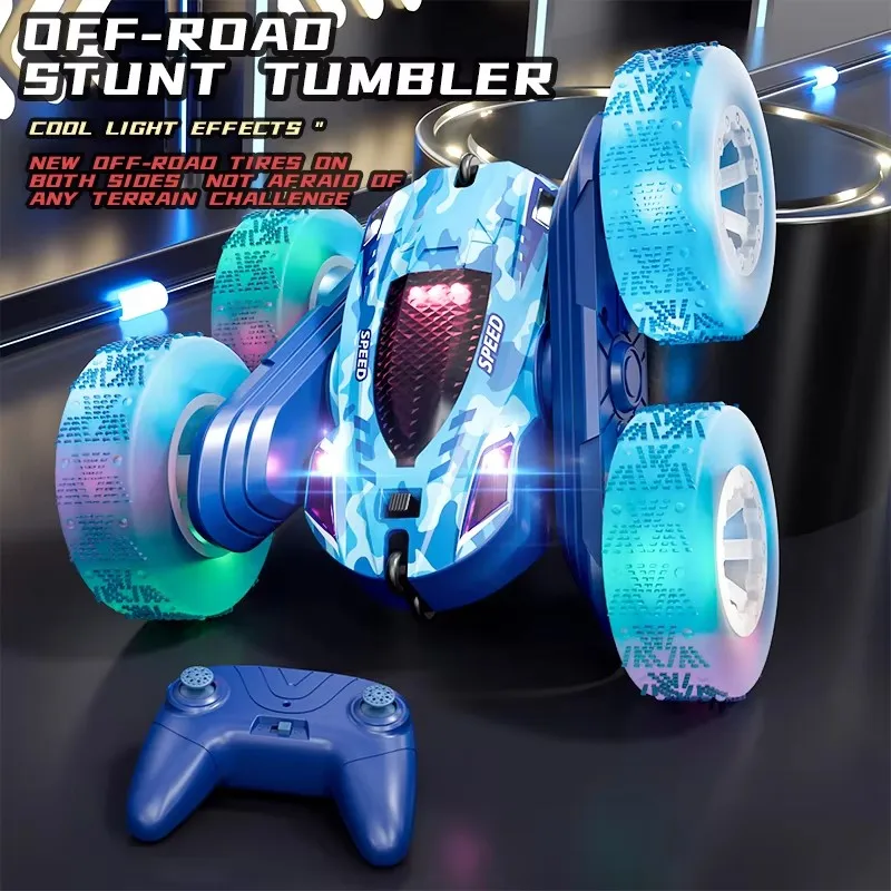 RC Stunt Car Double Sided Flip 2.4G Remote Control Cars 360° Rotation RC Off Road Drift Car Children Gifts For Kids Adults Toys