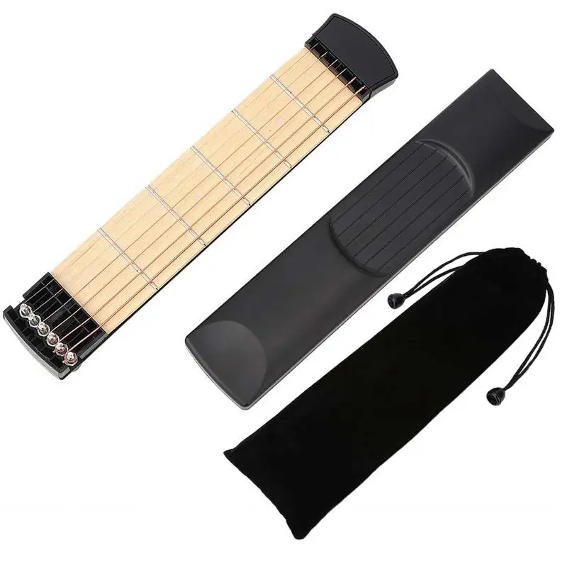 

Pocket Guitar Chord Trainer Guitar Practice Fretboard 6 Fret Guitar Trainer Portable Guitar Chord Practice Tool For Guitar