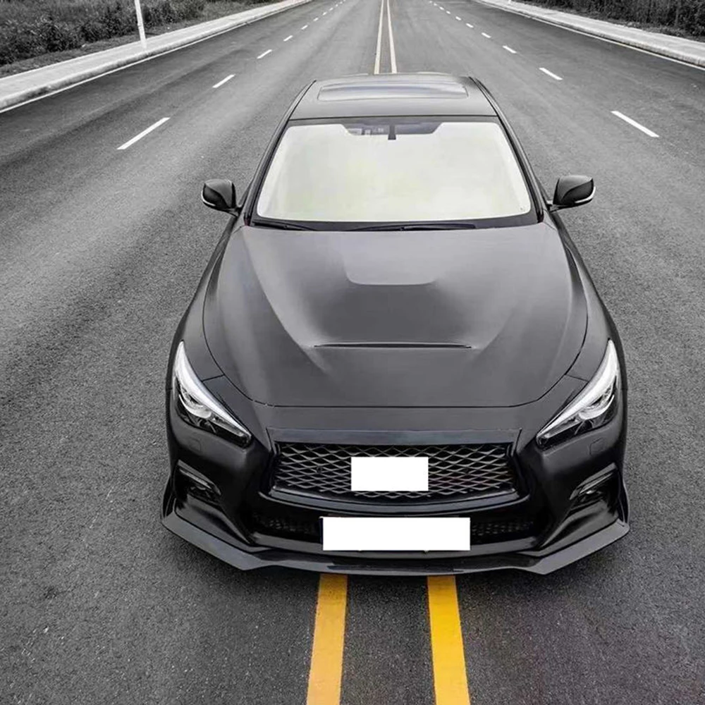 Carbon Fiber Fibre Hood Vent Bonnet For Infiniti Q50