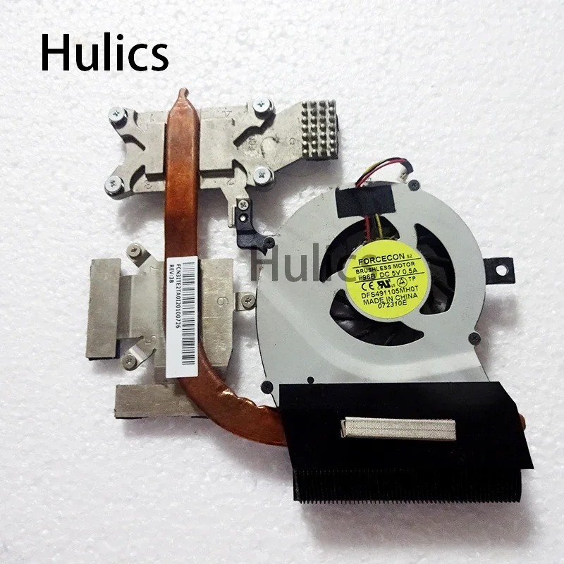 Hulics Used For TOSHIBA Laptop Heatsink Cooling Fan Cpu Cooler L640 L640D L600D L600 L645 CPU