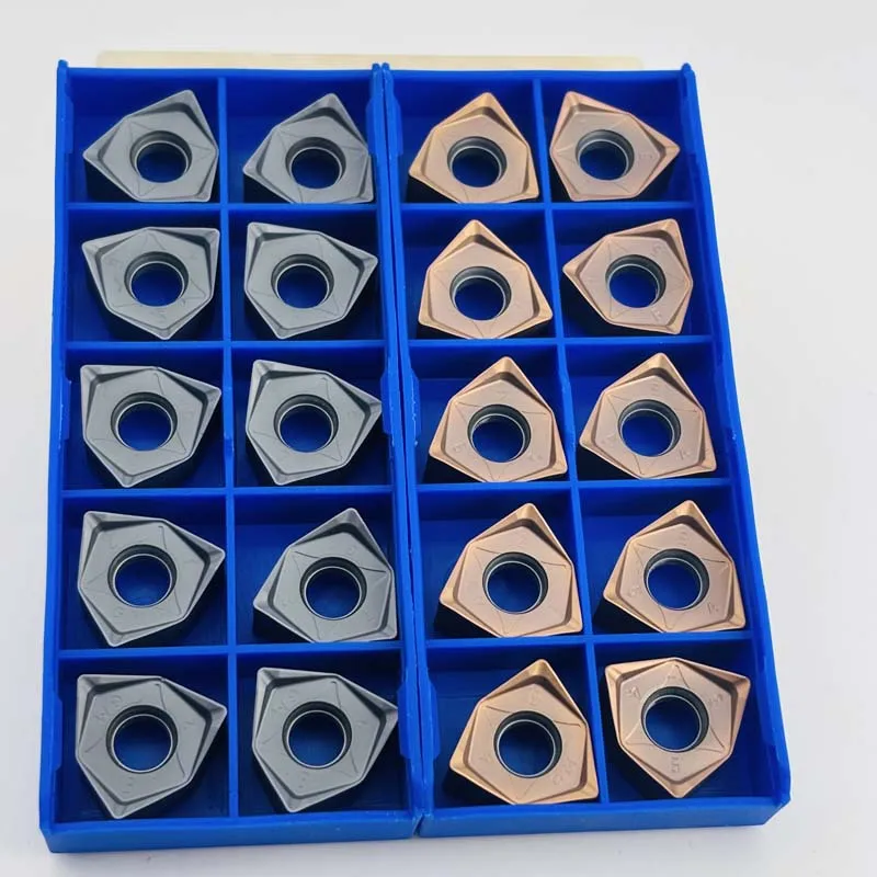 Double-sided Peach-shaped Gravity Cutting Cutter for Stainless Steel Parts WNMU080608 GM EN Carbide Double-sided End Mill