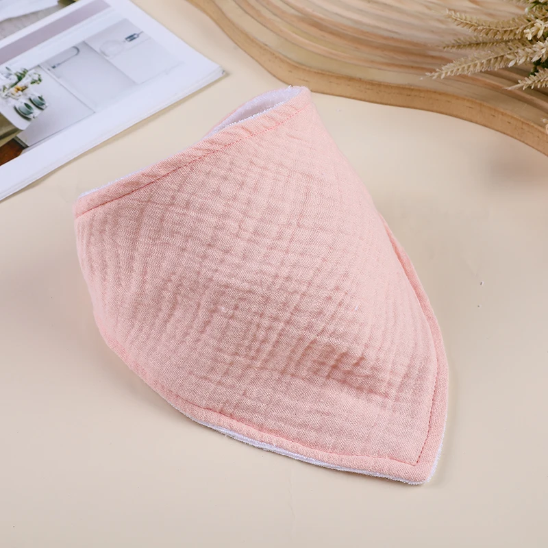 Newborn Cotton Mulsin Children Bibs Thicker Soft Sooth Appease Towel For Infant Baby Kids Double Layer Saliva Burp Cloth