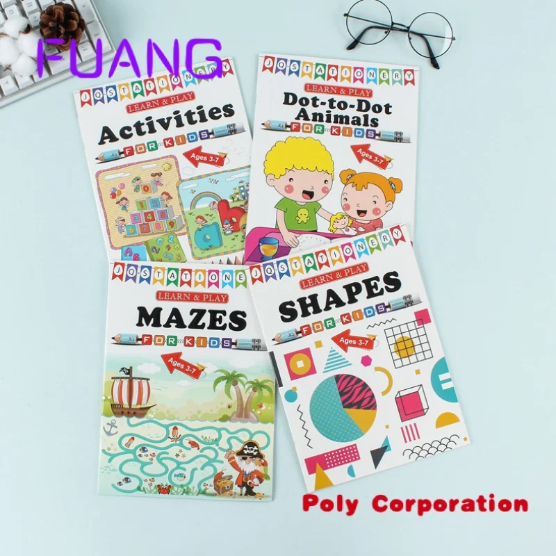 Custom  Custom Printing Children Educational Sketch Coloring Drawing Books For Kids