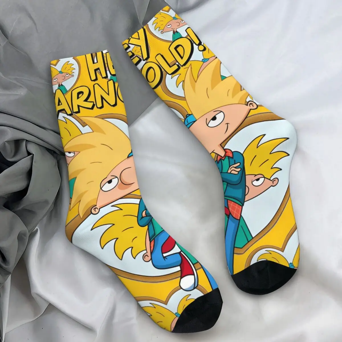 

Hey Arnold Stockings Women Men Socks Warm Soft Fashion Socks Autumn Running Sports Non Slip Graphic Socks Birthday Present