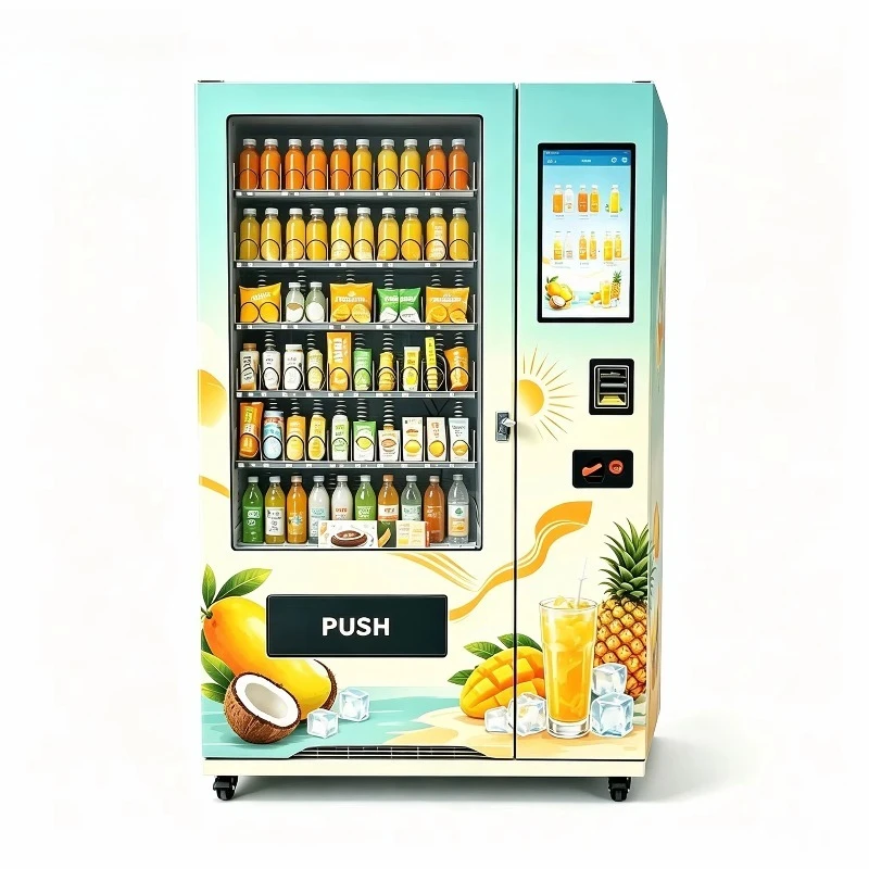 Small Vending Machine For Snacks And Drinks Automatic Combo Beverage Dispenser With Payment System For Business Home