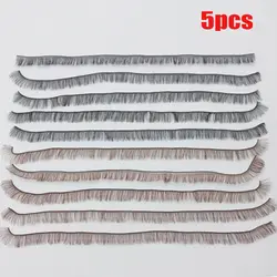 5Pcs 20cm BJD/SD DIY Puppe Falsche Wimpern Schwarz Braun Tawny Eye Lash Puppen Zubehör Puppe Teile spielzeug Dekoration Kinder Geschenk