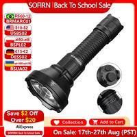Sofirn SF26 21700 Tactical Flashlight 2000lm 964m Long-Range USB C Rechargeable Torch with Double Tail Switch IPX-8