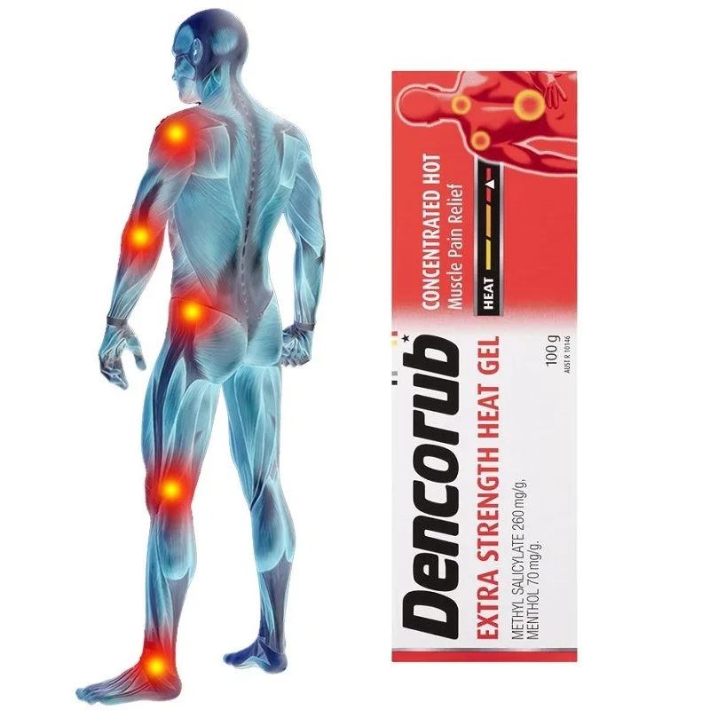 Australia Dencorub Extra Strength Heat Gel Warming Sports Gel for Arthritis Rheumatism Lumbago Sore Back Muscles Pain Relief
