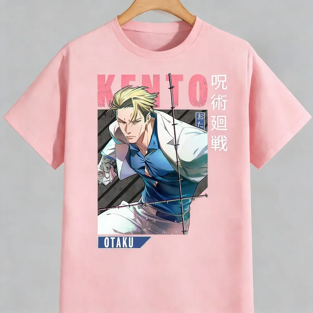 

Jujutsu Kaisen Nanami Kento Unisex Pure Cotton T-shirt 2026 Summer Hot Anime Print Round Neck Loose Family Short Sleeved Top