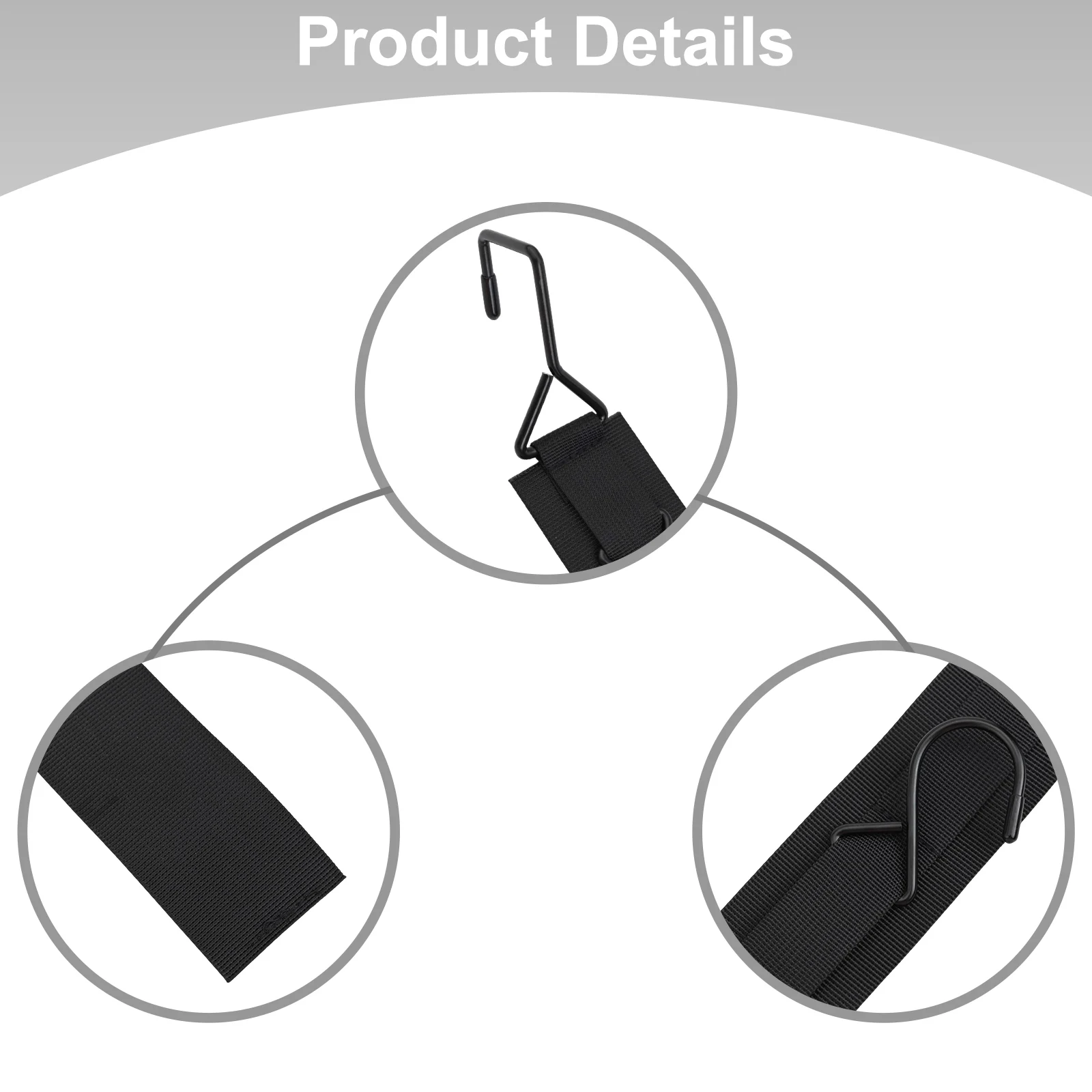 

Camping Gear Hanger Sports Equipment Organizer Travel Outdoor Activities Color Black Lightweight Space-saving Compact