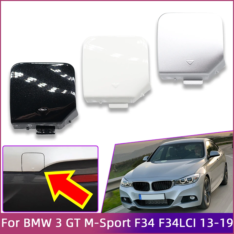 

Rear Bumper Towing Hook Lid Cover Cap Hauling Hook Shell For BMW 3 GT Gran Turismo M-Sport 2013-2019#51128061551 With Color