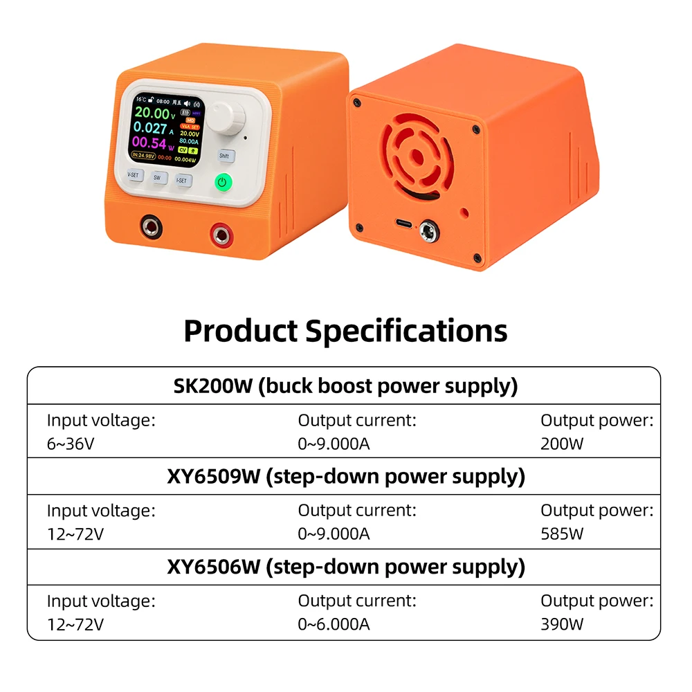 XY6506W XY6509W SK200W CNC Adjustable Step Down Power Supply Constant Voltage Current Bluetooth WIFI Control with Shell