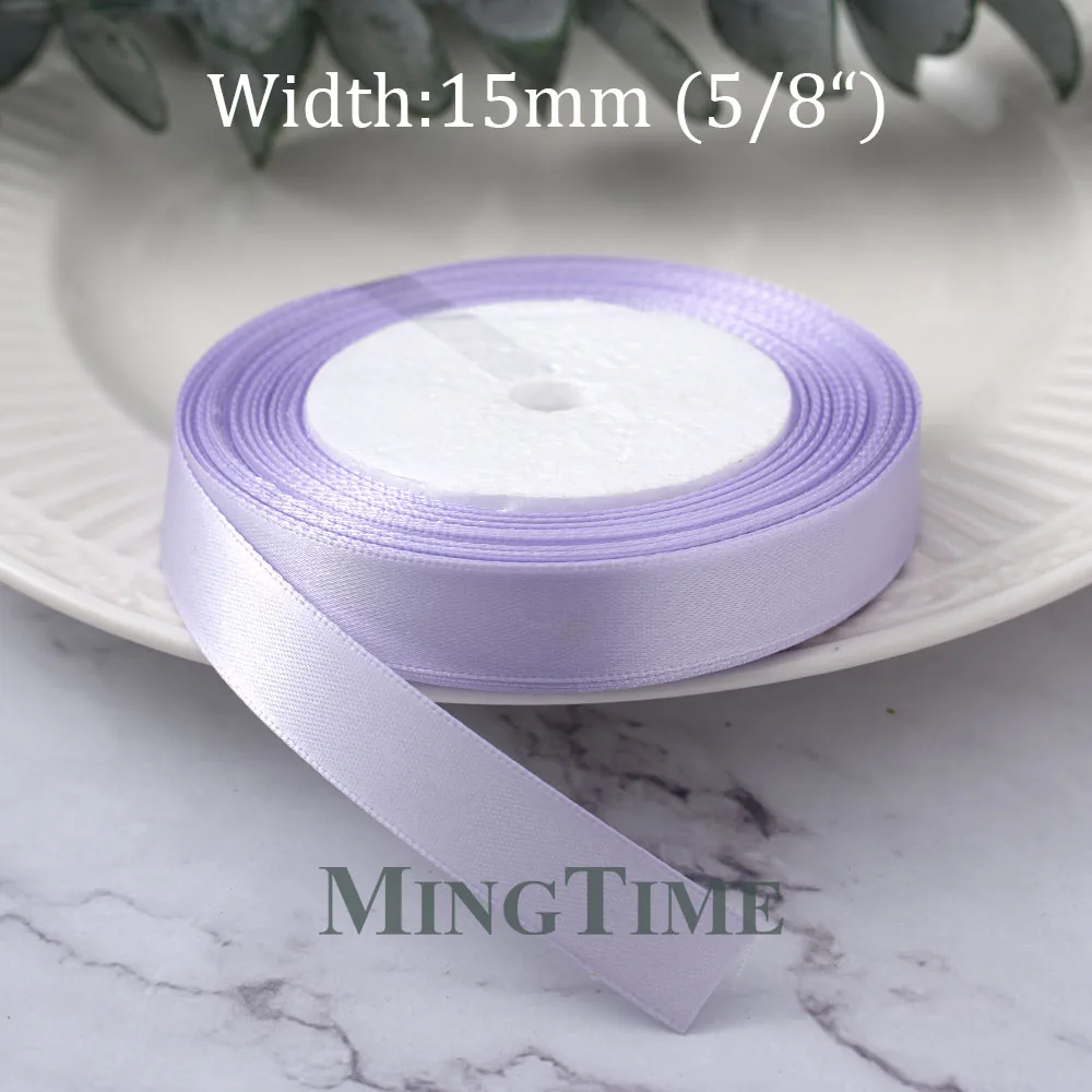 Lilac Satin Ribbon 25yards 6mm 10mm 15mm 25mm 38mm 50mm Sash Gift Bow Handmade DIY Craft Wedding Party Supply Decoration