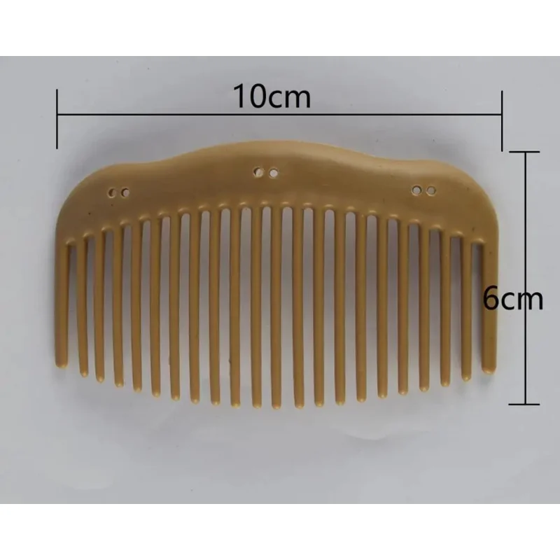 100 قطعة/الوحدة التعشيق عادي مشط دون الخرز متعرج الجانبين DIY بها بنفسك عالية الجودة البلاستيك ماجيك مشط الشعر ملحق التعشيق 22 الأسنان
