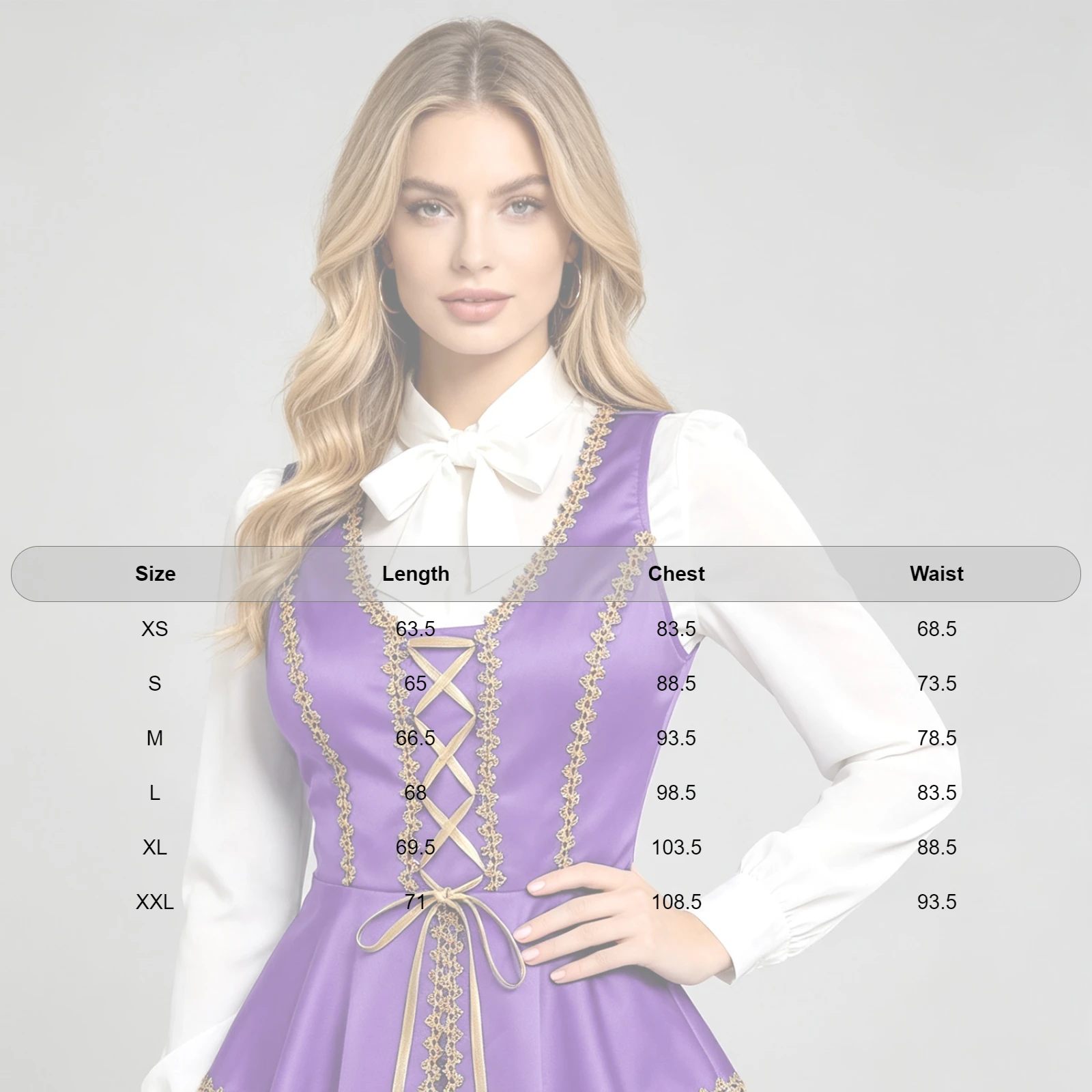 Satin Lace Up Victorian Vest for Women Gold Trim Gothic Sleeveless Peplum Top for Halloween Circus Cosplay Themed Party