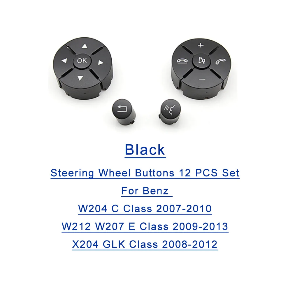 

Для Benz C/E/GLK Class W204 W212 X204 крышка кнопки рулевого колеса 12 шт.
