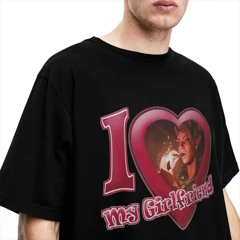 Y2K Y2K I Love My Girlfriend Karlach Accessories Shirt Men Women Baldurs Gate 3 Cotton Tees Crewneck Short Sleeve Plus Size