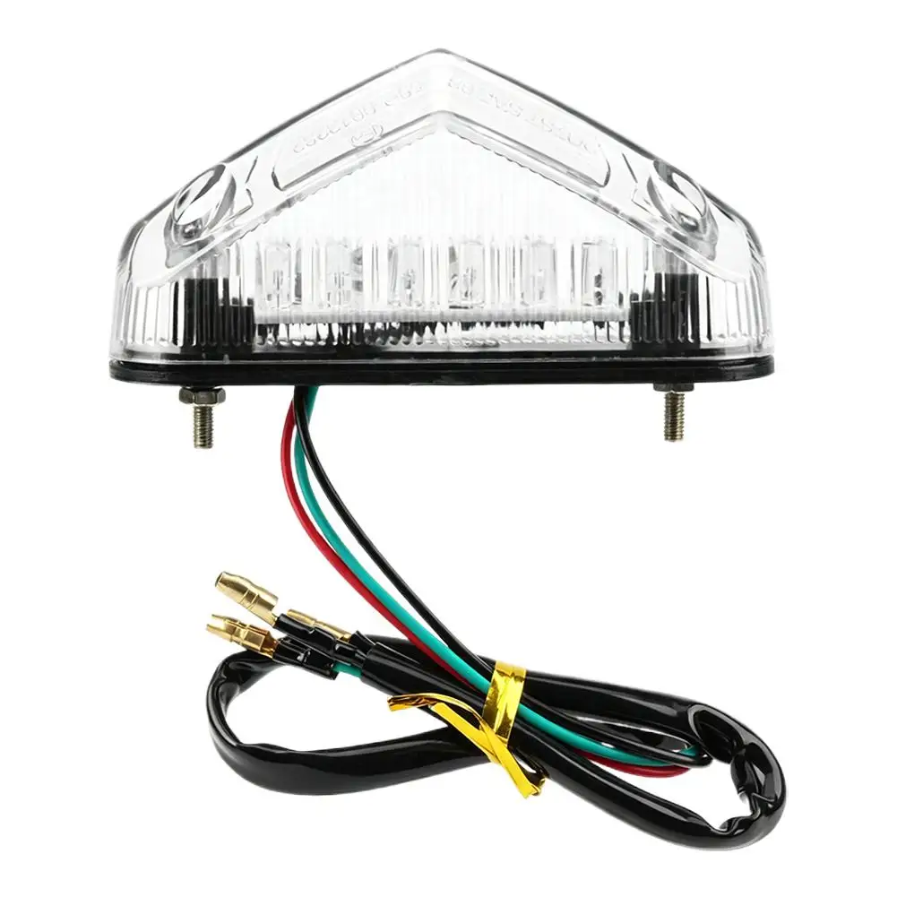 12V Motorrad-Bremsrücklicht E-geprüft, Motorrad-Stopp- und Kennzeichenleuchte, universell für ATV und Dirt Bike