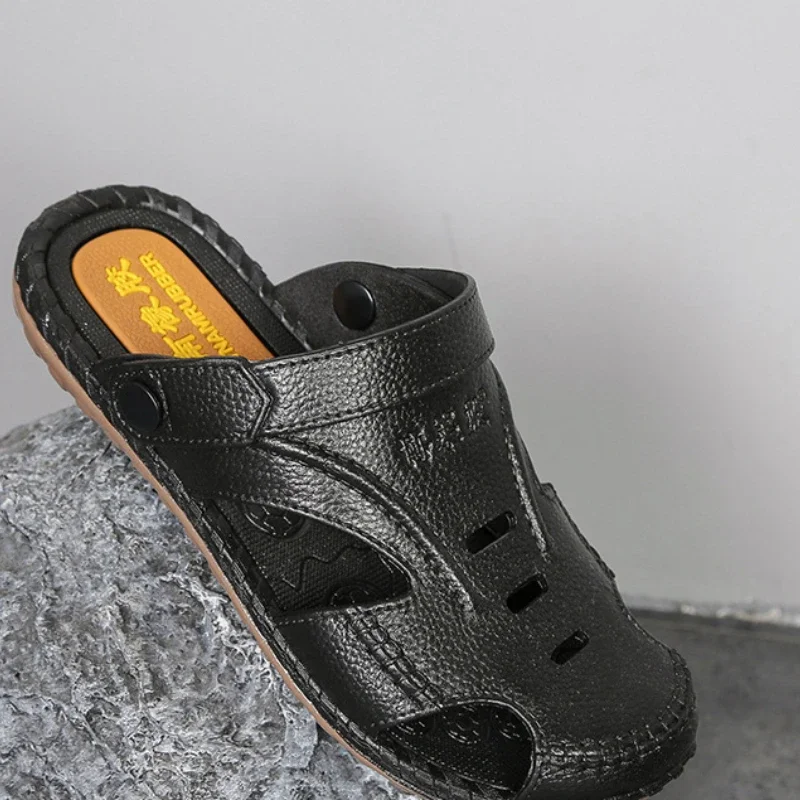 Moda versátil sandália masculina solas macias anti deslizamento chinelo conforto respiração sapato masculino simples luz sapato casual zapatos de hombre