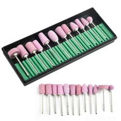 12 Pcs Mini Ceramic Grinding Head Miling Polishing Bit Replacement Parts For Craft DIY Carving Power Rotary Tool Accessories