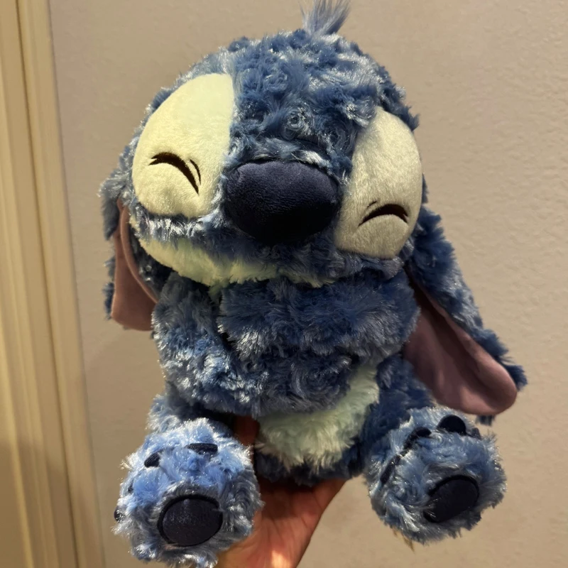 28 cm Disney Lilo und Stitch Plüschtiere Anime Plushie Stich Puppen Kawaii Long Fuzz Scrump Kissen Gefülltes Geschenk Kinder Weihnachten