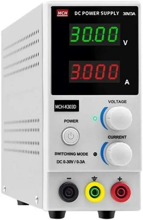 Variable Power Supply, MCH-K303D Adjustable DC Power Supply 3A Mobile Phone Repair,Stable Output