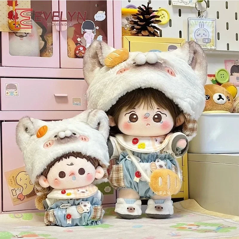 

Evelyn（Doll）20cm Plush Toy Clothes Kawaii Strap Pants Hat Accessories Love and Deepspace Genshin Impact Children's Gift Toy