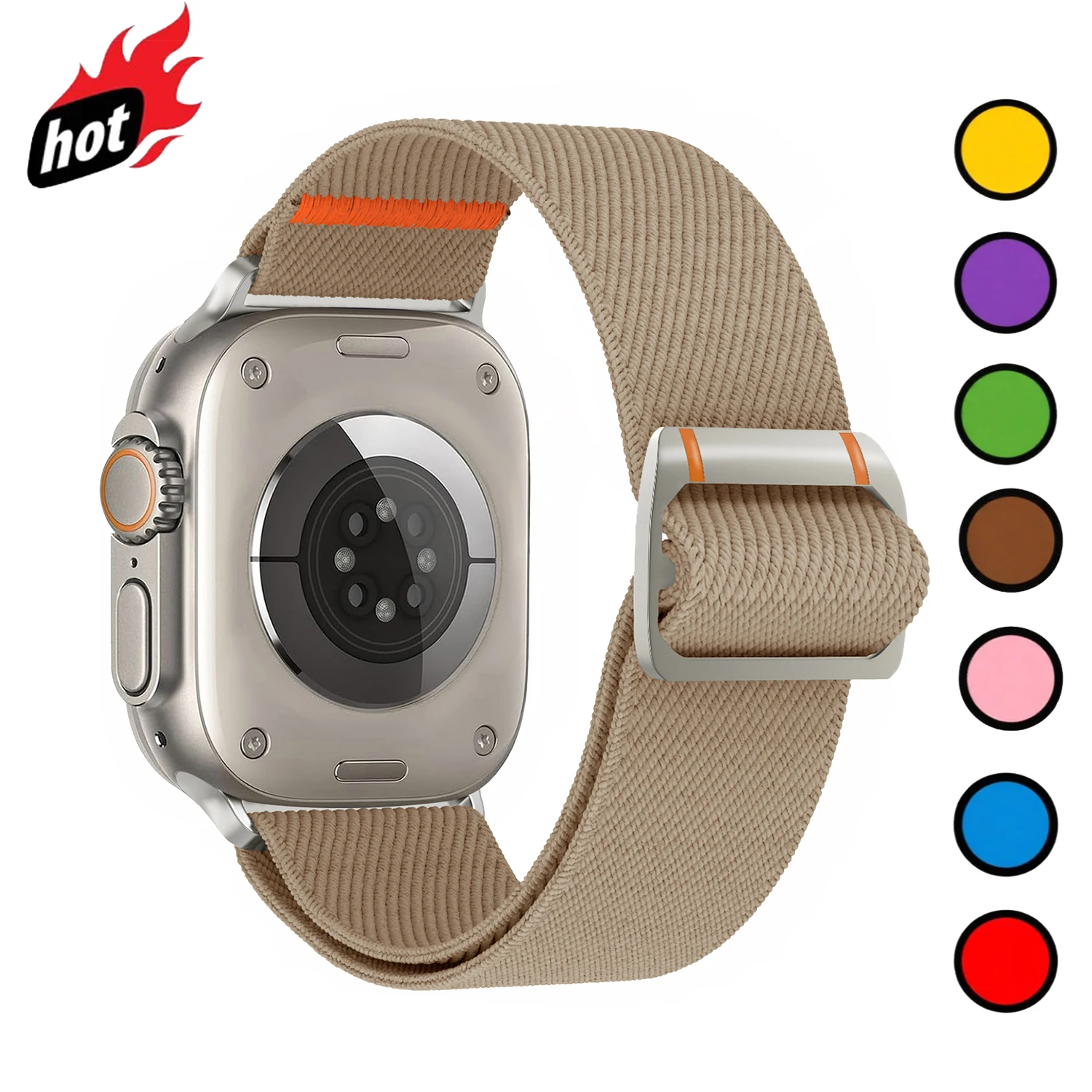 Nylonarmband für Apple Watch Band IWatch Serie 11 10 9 8 7 6 5 SE Ultra 2/3 Armband 46 mm 42 mm 41 mm 45 mm Uhrenarmband-Zubehör
