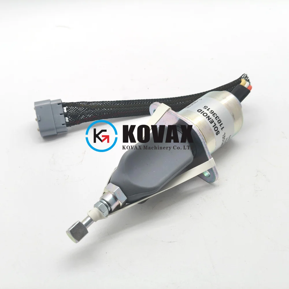 11033615 VOE11033615 24V Flameout Fuel Cut-off Solenoid Valve suitable for L50B L50C L180 L180C loaders
