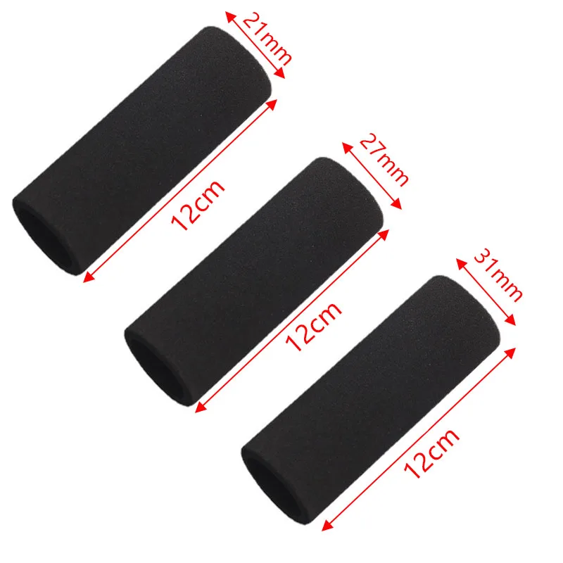 2pcs Motorcycle Grip Black Cover Universal Foam Grips Cover For BMW Slip On Anti-Slip Handlebar Cover Motorcycle Accessories