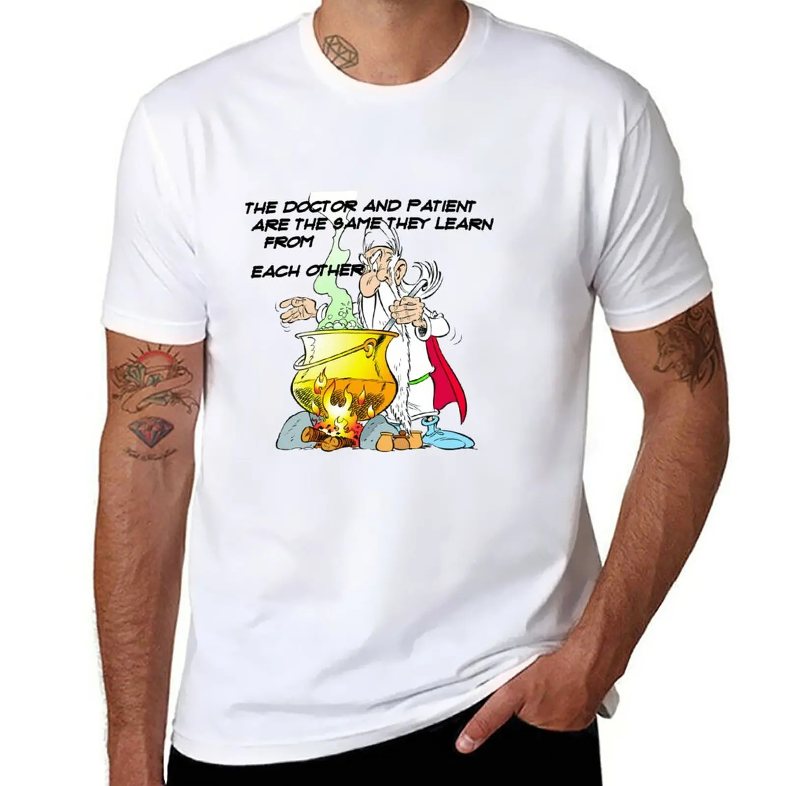 New Getafix: the doctor and patient are the same, they learn from each other T-Shirt Short sleeve tee sweat shirts, men