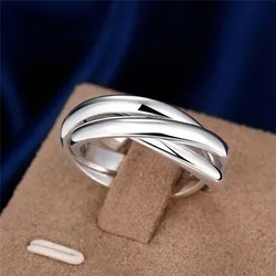 Women Lady Wedding Beautiful Charm Fashion Women 925 Sterling Silver Rings Jewelry Cute Lover Gift