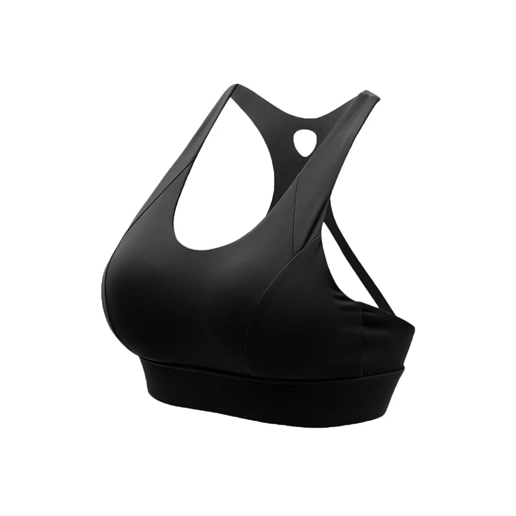 

Women Sports Bra Push Up Female Gym Workout Tops Adjustable, L, Grey Blue